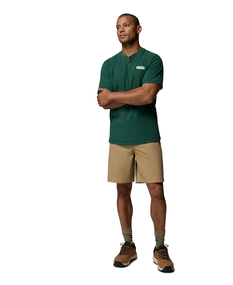 Columbia Men's Acker Rock Knit Short-Sleeve Henley Shirt