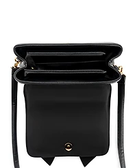 Like Dreams Noble Cross-Bow Embossed Small Satchel Bag