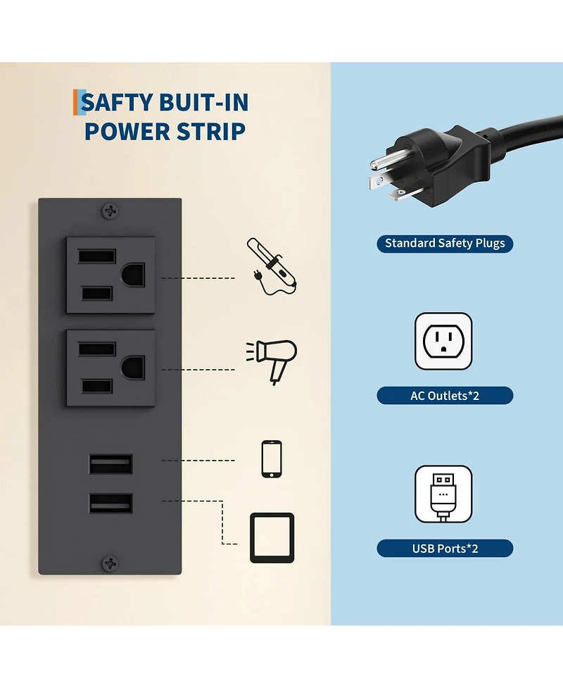 gaomon Makeup Vanity Desk with Led Lighted Mirror