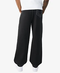 True Religion Men's Regular-Fit Baggy Logo Jogger Pants