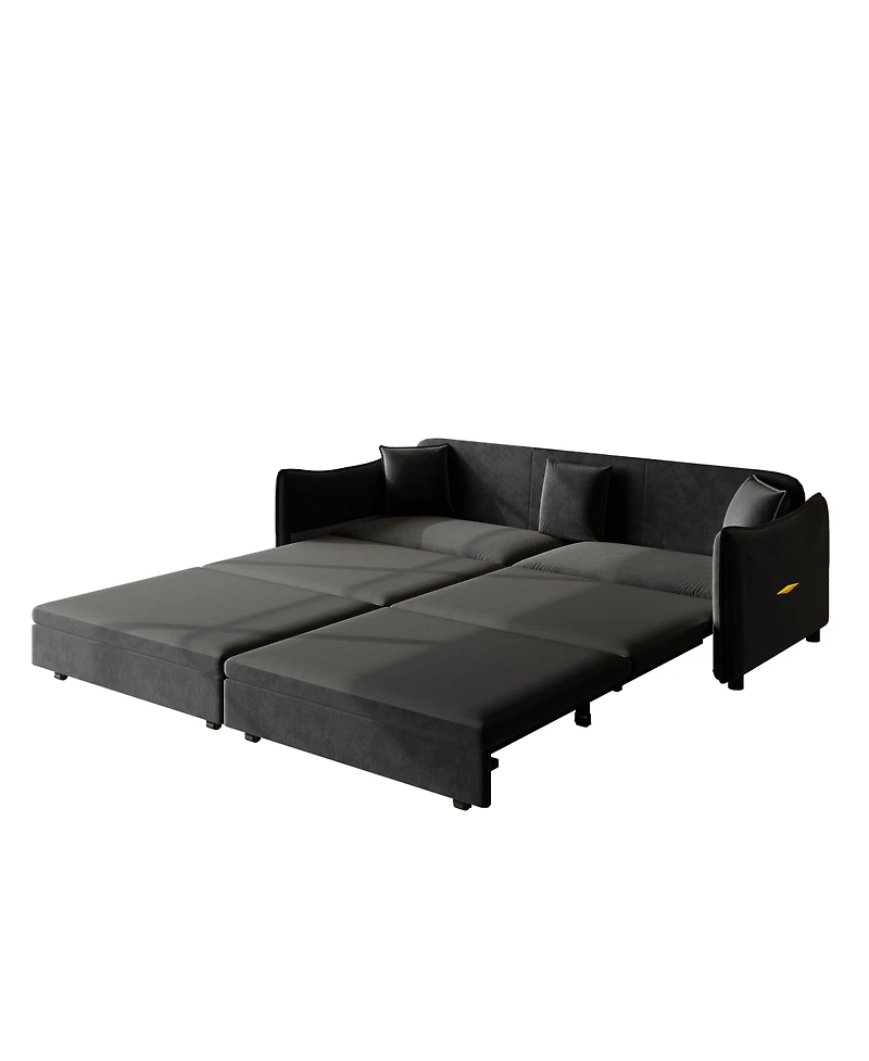 Streamdale Furniture 81.9" King Pull Out Sofa Bed