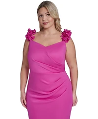 Eliza J Plus Sleeveless Sweetheart Neck Bustier Dress