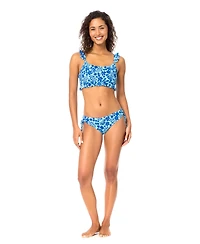 Raisins Women's Lily Scoop Neck Printed Swim Bikini Top