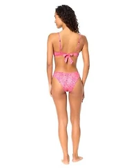 Raisins Womens Pisces Printed Tie Back Swim Bikini Top Oahu Regular Waistband Swim Bottoms