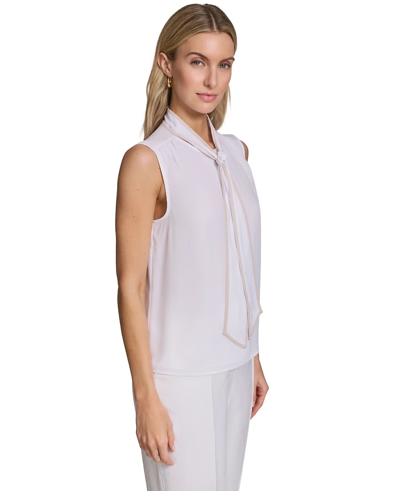 Calvin Klein Women's Sleeveless Pleated Top