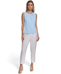 Calvin Klein Women's Pleated Crew Neck Cami Top