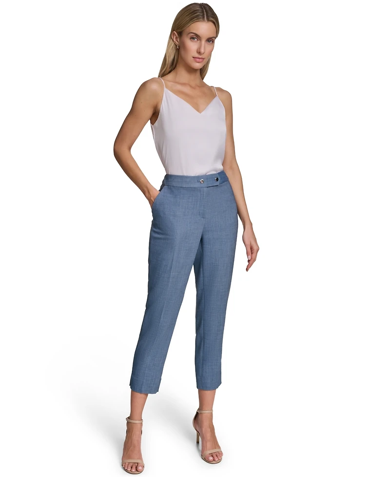 Calvin Klein Women's Mid-Rise Slim-Leg Pants