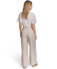 Calvin Klein Women's Mid-Rise Wide-Leg Pants