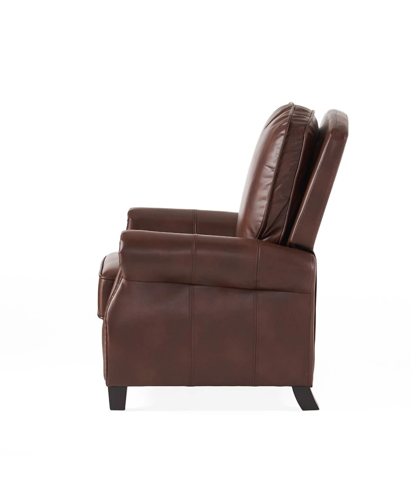 Streamdale Furniture Streamdale Neville Pu Recliner: Contemporary, Upholstered Comfort with Rubber Wood Legs