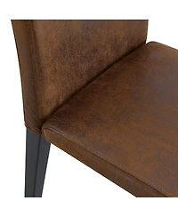 Streamdale Furniture Minimalist Tech Cloth Accent Chair with Sturdy Metal Legs