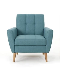 Streamdale Furniture Mid Century Fabric Channel Stitch Club Chair