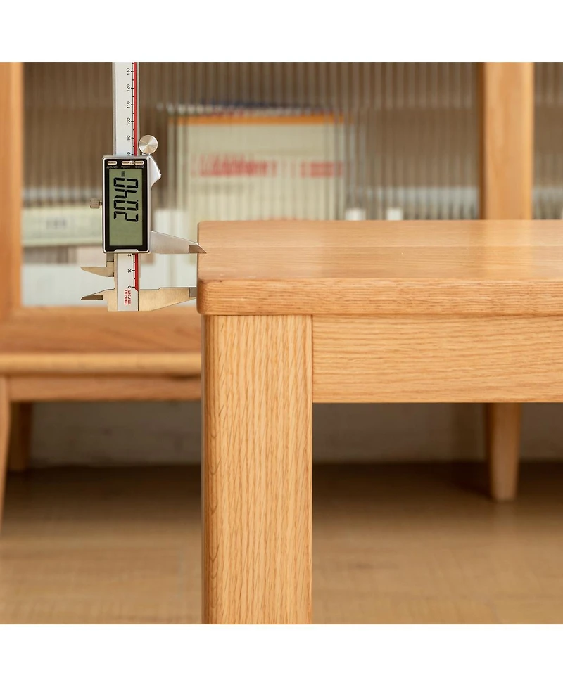 Streamdale Furniture Streamdale Oak Wood for Dining Bench Table Bench for Living Room