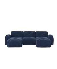 Streamdale Furniture Streamdale U-shaped Boneless Sofa, Tufted