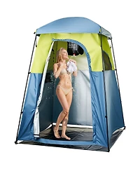 Mecale 1-Room Camping Shower Tent with Shower Bag, Stakes and Carry Bag
