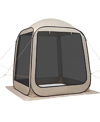 Mecale 6 x 6 Ft Pop-Up Screen House Tent for 4-6 People with Carry Bag