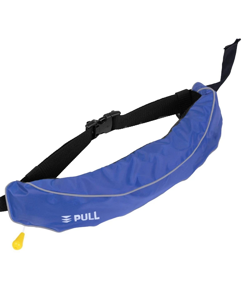 Mecale Manual Inflatable Belt Pack Pfd for Adults, 105N Buoyancy, Adjustable Waist