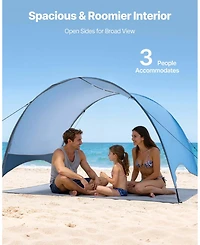 Mecale Beach Tent Sun Shelter with Upf 50+ Protection and Carry Bag