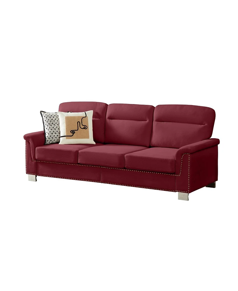 Streamdale Furniture 82" Modern Snowfleece 3-Seater Sofa
