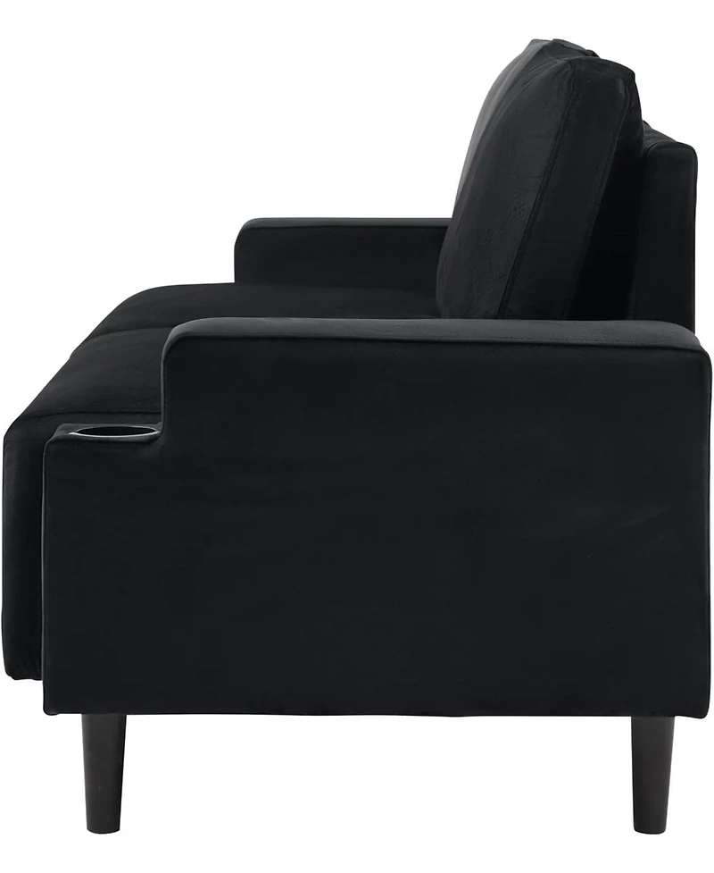 gaomon 80 Inch Modern Couch with Cup Holders Deep Seat Comfy Living Room Sofa