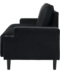 gaomon 80 Inch Modern Couch with Cup Holders Deep Seat Comfy Living Room Sofa