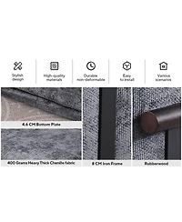 Streamdale Furniture Fashionable modular chenille sofa with iron and wood frame