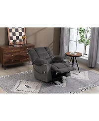 Streamdale Furniture Ultra-wide electric lounge chair with massage, heating, and standing function