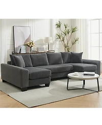 Streamdale Furniture 114" U-Shaped Sleeper Sofa Bed