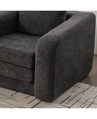 Streamdale Furniture Convertible Chenille Sofa Bed with Pillow