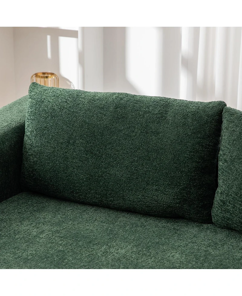 Streamdale Furniture 71" 2-in-1 Pull Out Loveseat Sofa Bed with Pillows