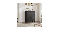 gaomon 4 Dresser for Bedroom, 34.8" Tall Vertical Drawer Dresser with Large Storage