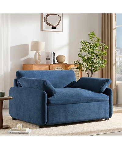 Streamdale Furniture Oversized Chenille Sofa Chair, Wide Seat Accent Chair