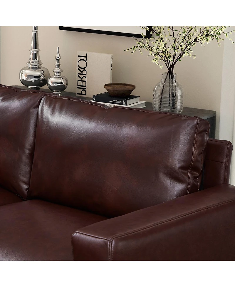 Streamdale Furniture Streamdale Modern Luxury Sectional Sofa Couch Quality Upholstery Pu Leather