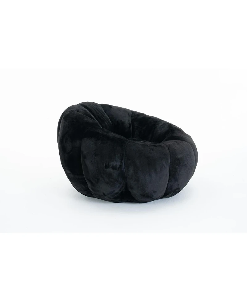 Streamdale Furniture Adult Floral Bean Bag Chair, Ultra-Soft Faux Fur, Large Single-Seater