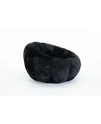 Streamdale Furniture Adult Floral Bean Bag Chair, Ultra-Soft Faux Fur, Large Single-Seater