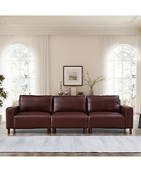 Streamdale Furniture 112" Luxury Pu Leather Sofa