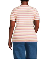Lands' End Plus Micro Rib T-Shirt