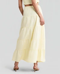 And Now This Women's Cotton Tiered Pull-On Maxi Skirt, Macy's Exclusive