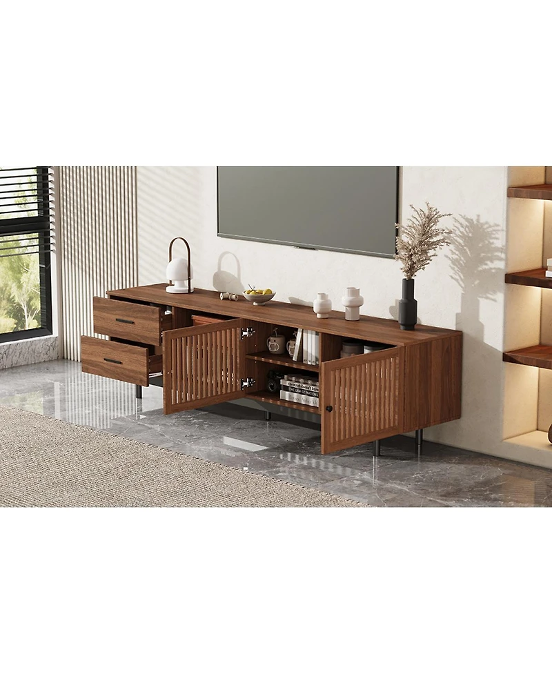 Streamdale Furniture Modern Tv Stand for TVs up to 85" with Drawers & Cable Management