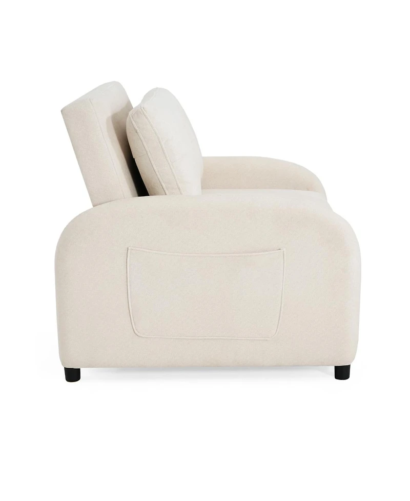 Streamdale Furniture 3-in-1 Convertible Sleeper Sofa Bed with Pillow & Pocket