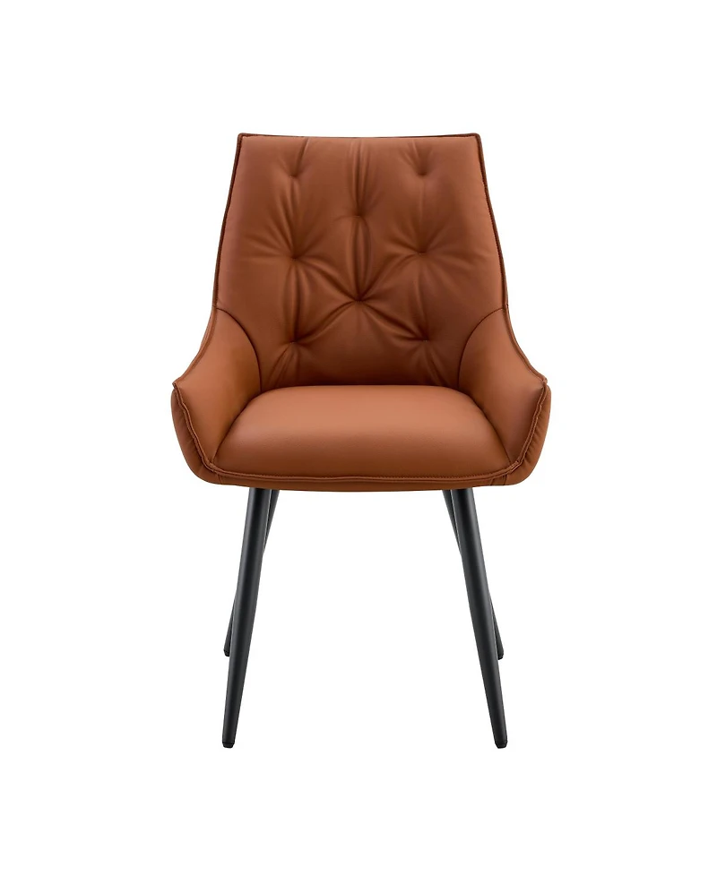 Streamdale Furniture Dining Chairs Set of 2, Faux Leather