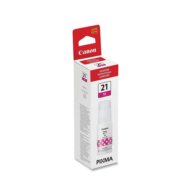 Canon Gi-21 70 ml Magenta Ink Bottle for G1220, G2260, G3260 Pixma G Series MegaTank Printers