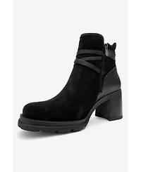 Prologue Shoes women's Wern Block Heel Ankle Boot