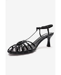 Prologue Shoes Women's Gerald Woven Strap Stiletto Pump