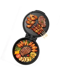 Ecooso 12 Inch Electric Pizza Oven, 1200W Pizza Maker with Nonstick Plate and Adjustable Temperature