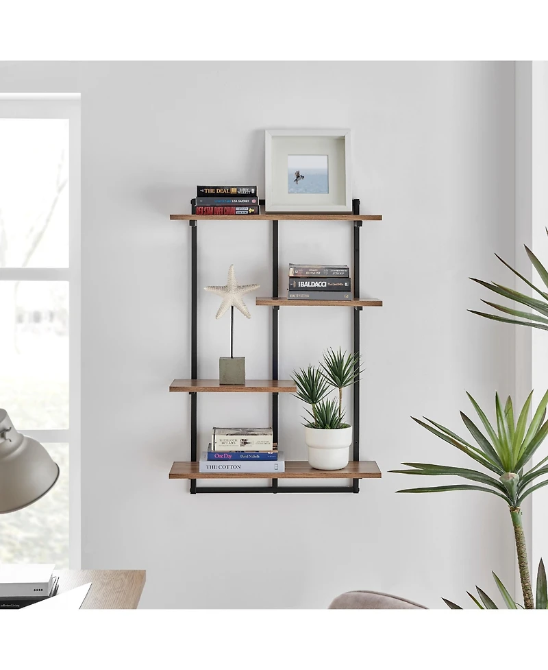 Danya B Rhodes 4 Tier Windowsill Wall Shelf