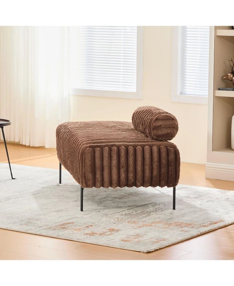 Streamdale Furniture 49.6" Mini Loveseat - Small Sofa/Bench - Adjustable Back