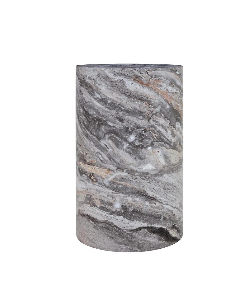 Streamdale Furniture Simple marble textured coffee table, 12" x 19.7", Mdf, industrial style