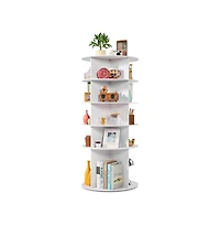 Slickblue 5-Tier Rotating Shoe Rack 360° Spinning Carousel