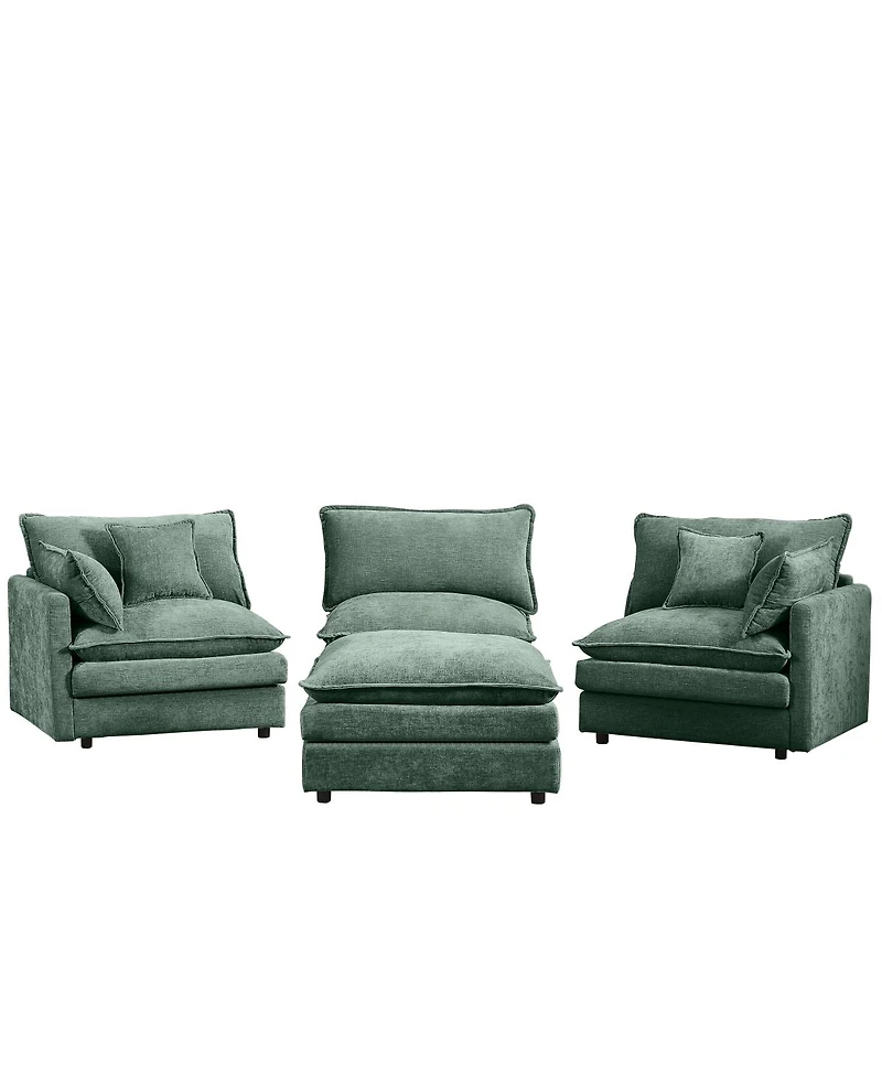 Streamdale Furniture Modular Sectional Sofa, 102" L-Shaped Couch Set