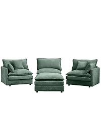 Streamdale Furniture Modular Sectional Sofa, 102" L-Shaped Couch Set